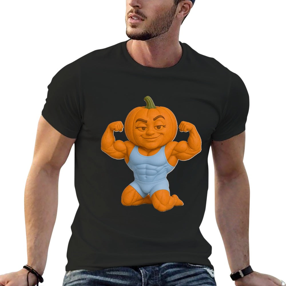 Halloween Pumpkin Flex Men's  Short Sleeve T-shirt