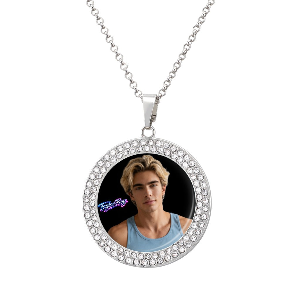 Taylor Boy™ Silver Diamond Necklace — Luxury Fan Edition