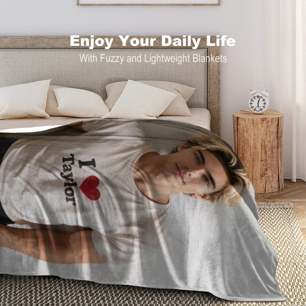 Taylor Boy™ Signature Flannel Blanket — Soft Touch, Multiple Sizes