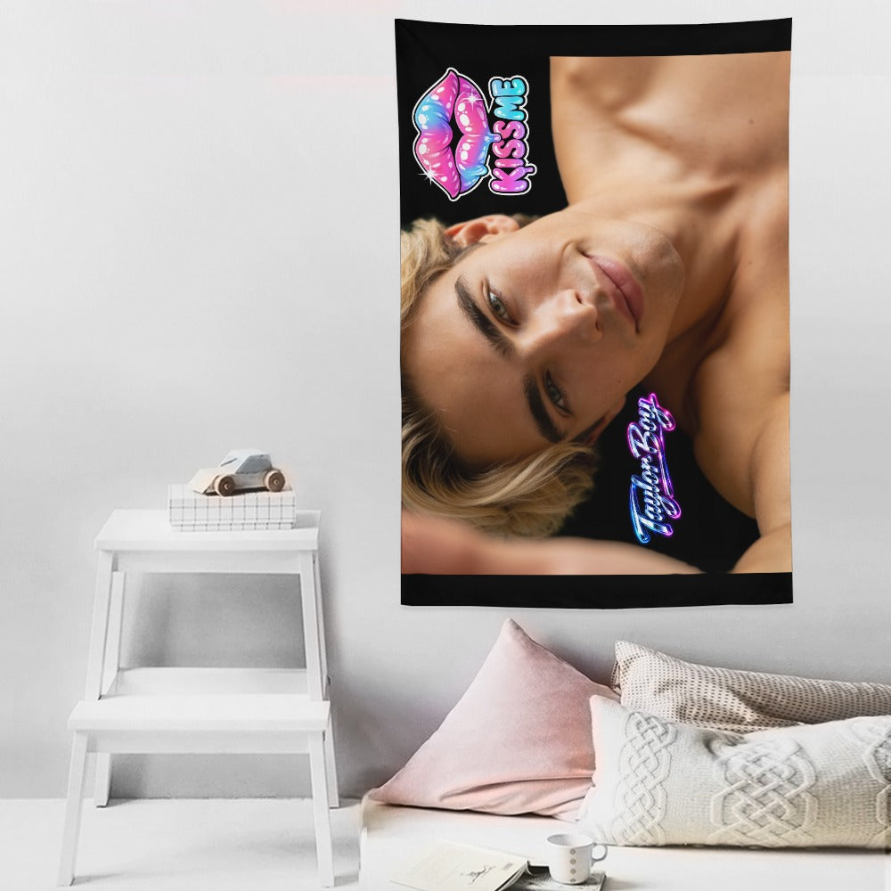 Taylor Boy™ Ultra‑Soft Vertical Tapestry — HD Print Edition