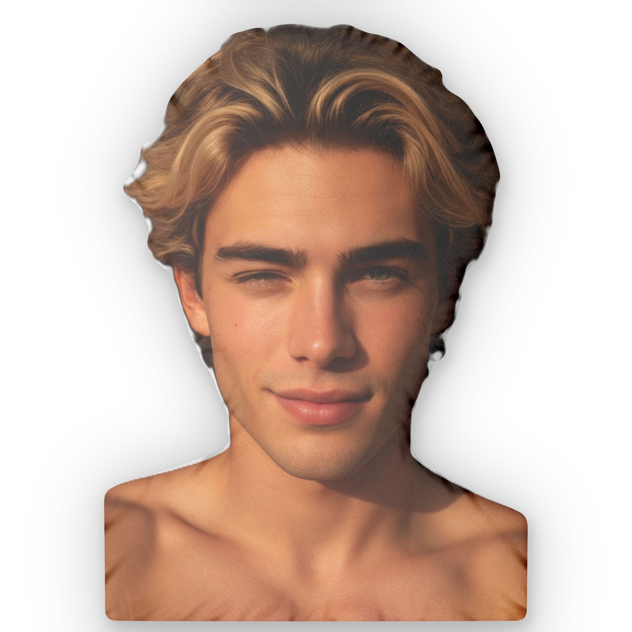 Taylor Boy's Custom Face-Shaped Sculpted Pillow — Taylor Boy's Photo Cutout Cushion