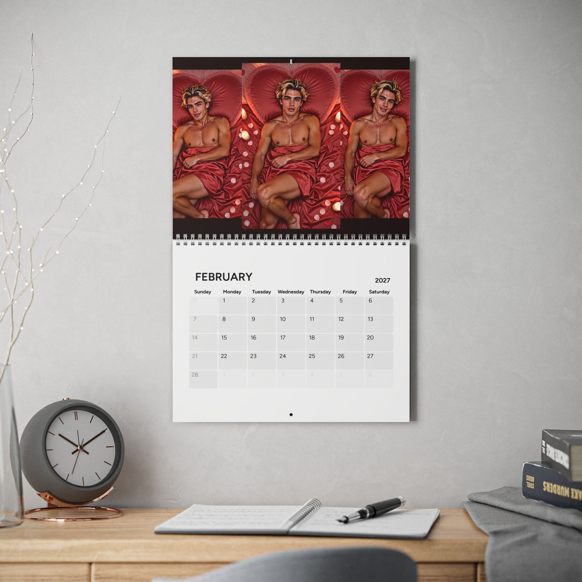 Bussy Brand Boys™ 2027 Fan Calendar — Bold Collage Art Featuring Taylor Boy, Milo & EKO