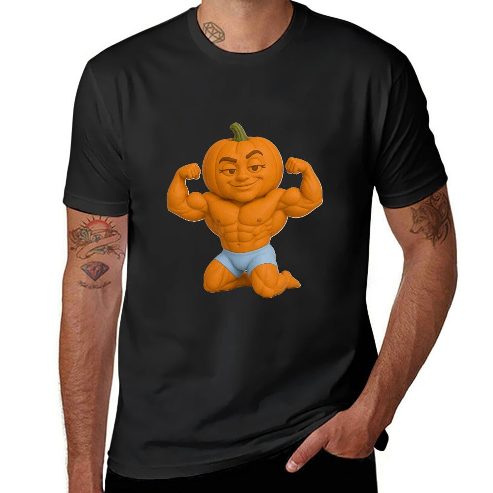 Halloween Pumpkin Flex Men's  Short Sleeve T-shirt