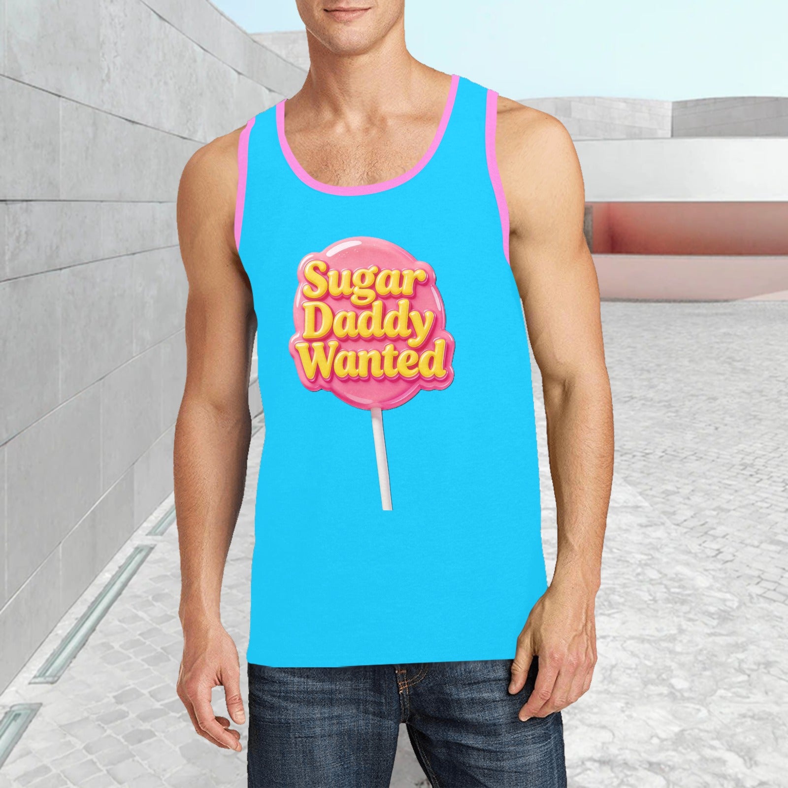 Men’s Print Tank Top — Premium Fit, Taylor Boy Energy