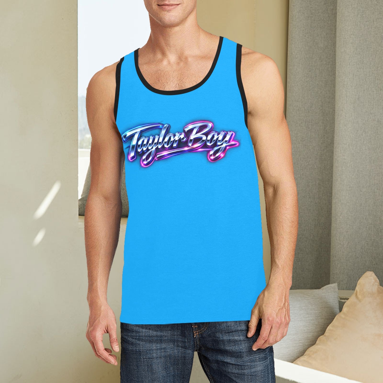 Taylor Boy™ Graphic Tank — Soft, Strong, Summer‑Ready - Men’s Print Tank Top — Premium Fit, Taylor Boy Energy