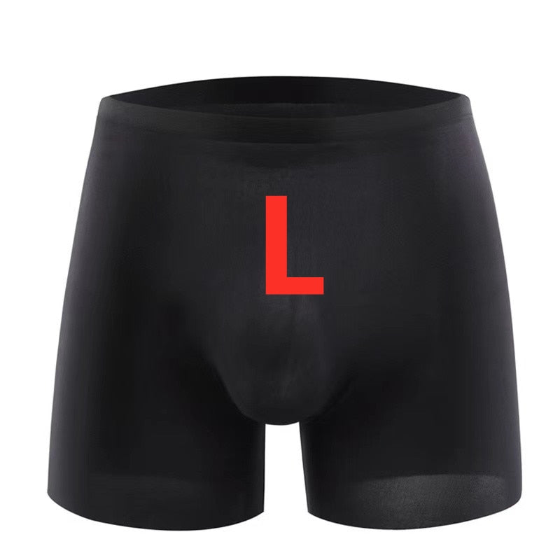 3pk Transparent Undies when wet! Ice Silk Men's Underwear Boxer Briefs For Men 3D Ultra Thin Comfortable Breathable Quick-Drying Panties 3pcs