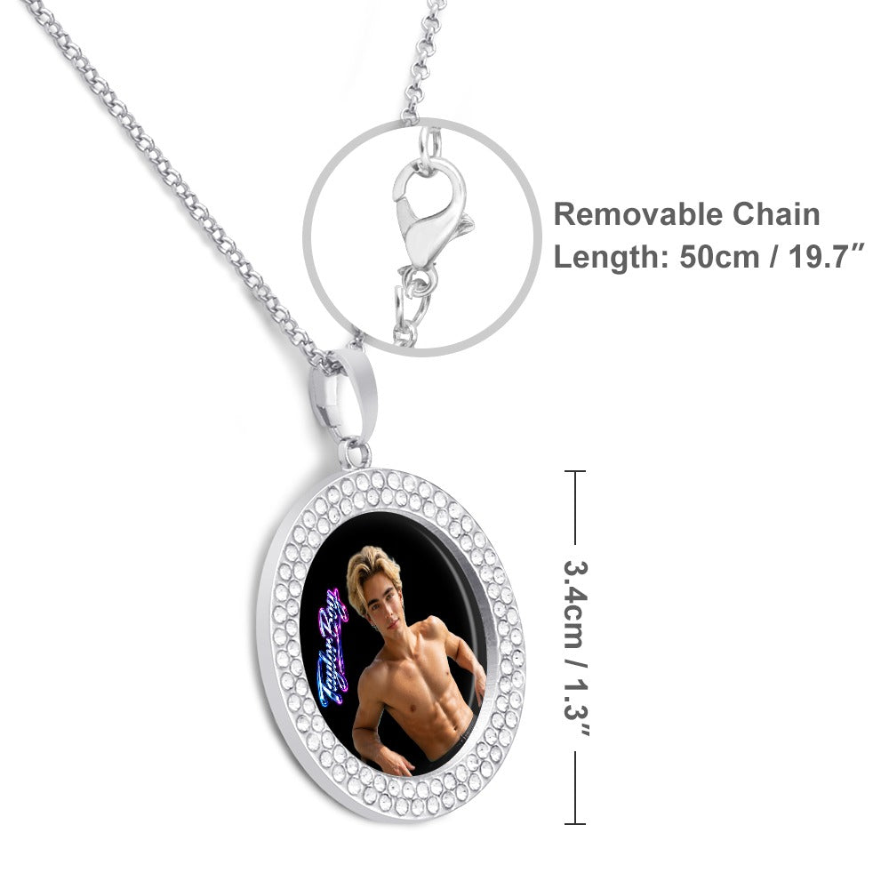 Taylor Boy™ Silver Diamond Necklace — Luxury Fan Edition