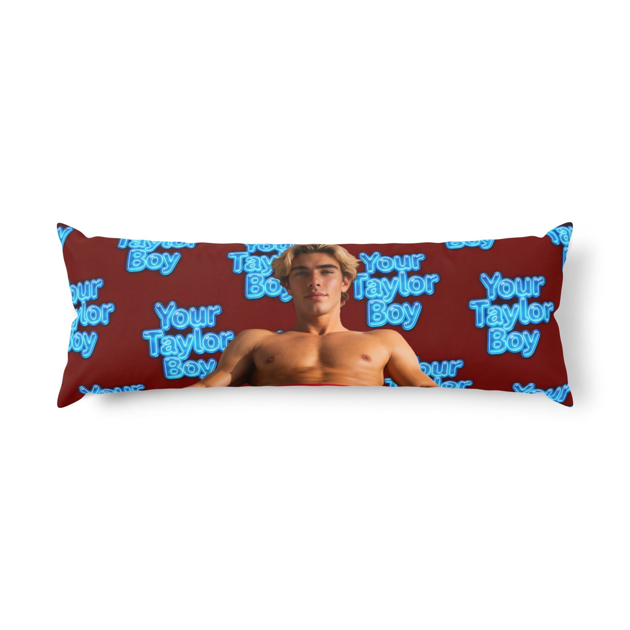 Taylor Boy Body Pillow — Celebrity-Style Shirtless Photo Long Pillow for Fans, Romantic Gift