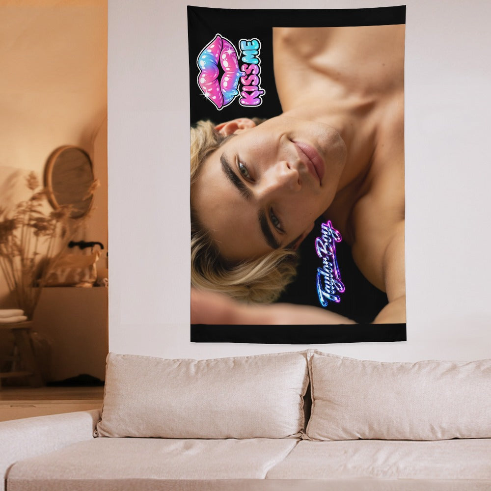 Taylor Boy™ Ultra‑Soft Vertical Tapestry — HD Print Edition