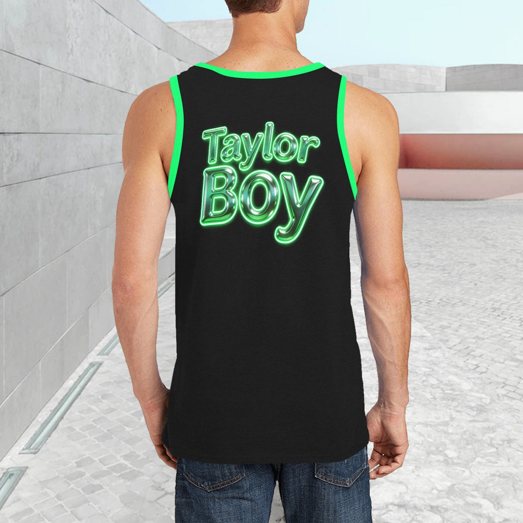 Men’s Print Tank Top — Premium Fit, Taylor Boy Energy