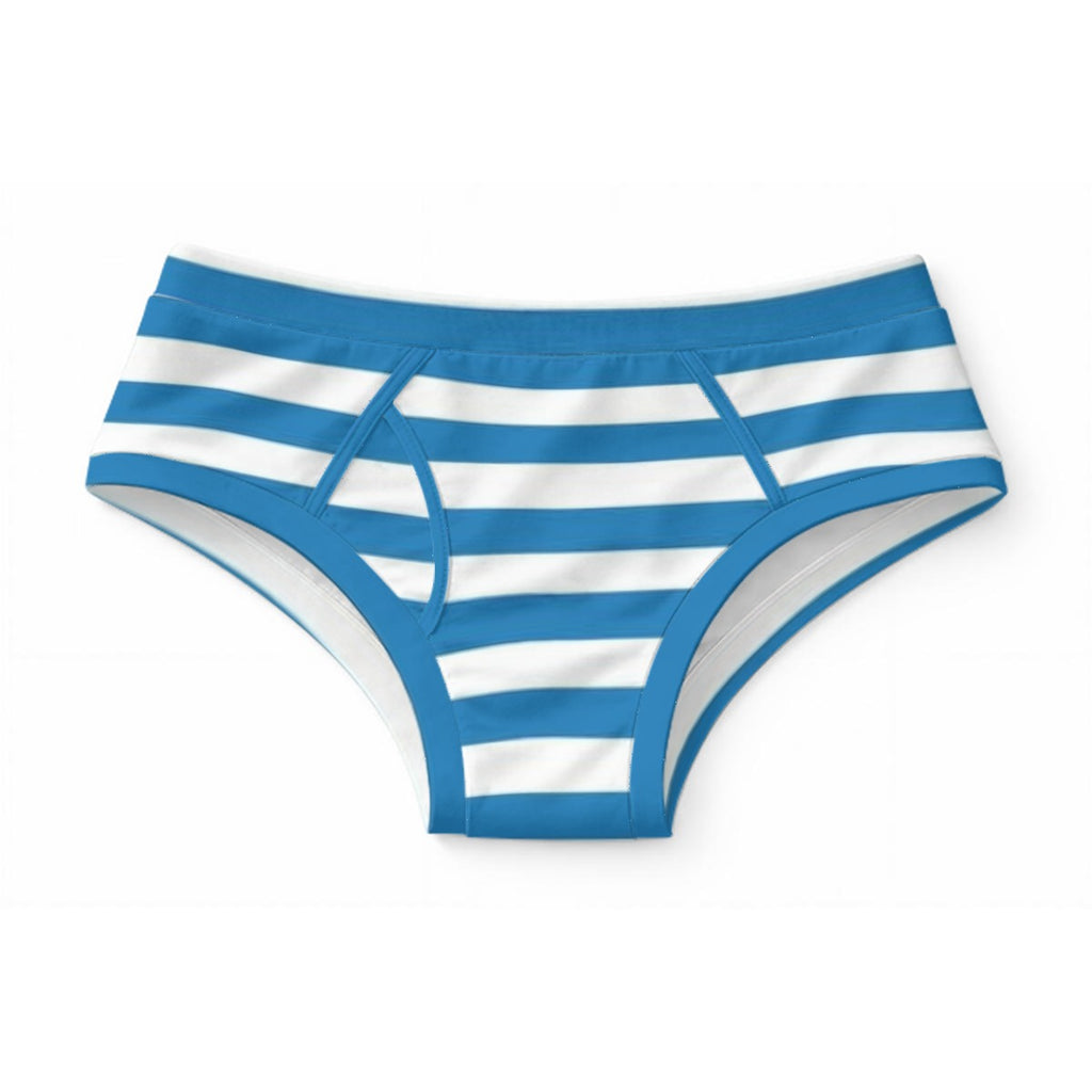Taylor Boy Classic Blue Stripe Briefs — Soft Cotton Everyday Comfort