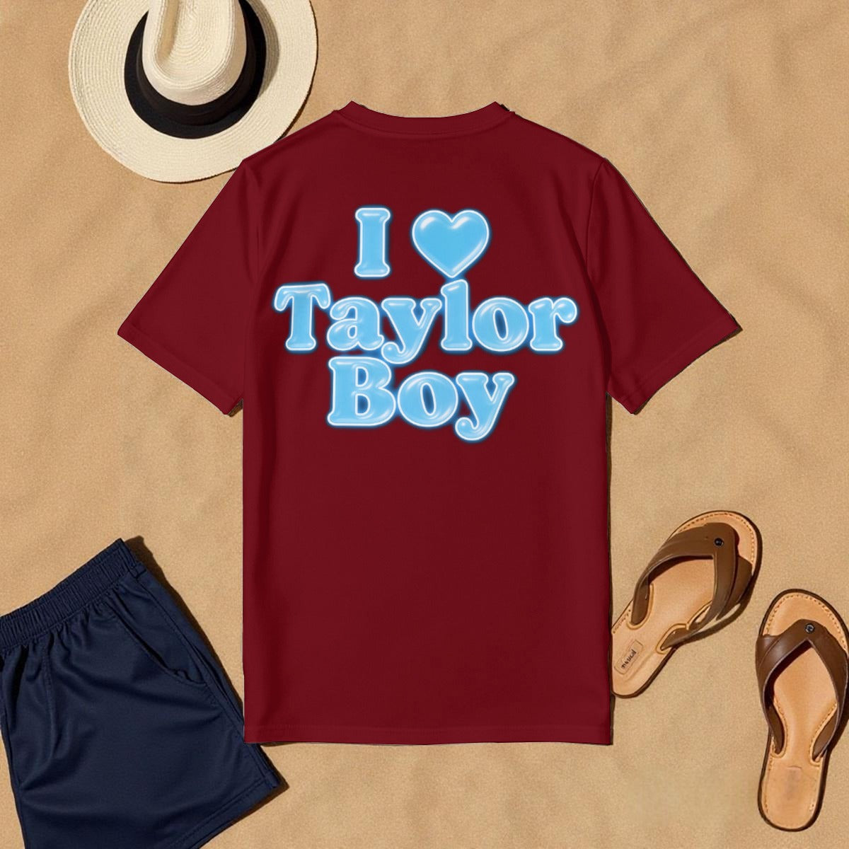 Taylor Boy Selfie (I Heart Taylor Boy) T-Shirt Men's O-Neck T-Shirt | Cotton