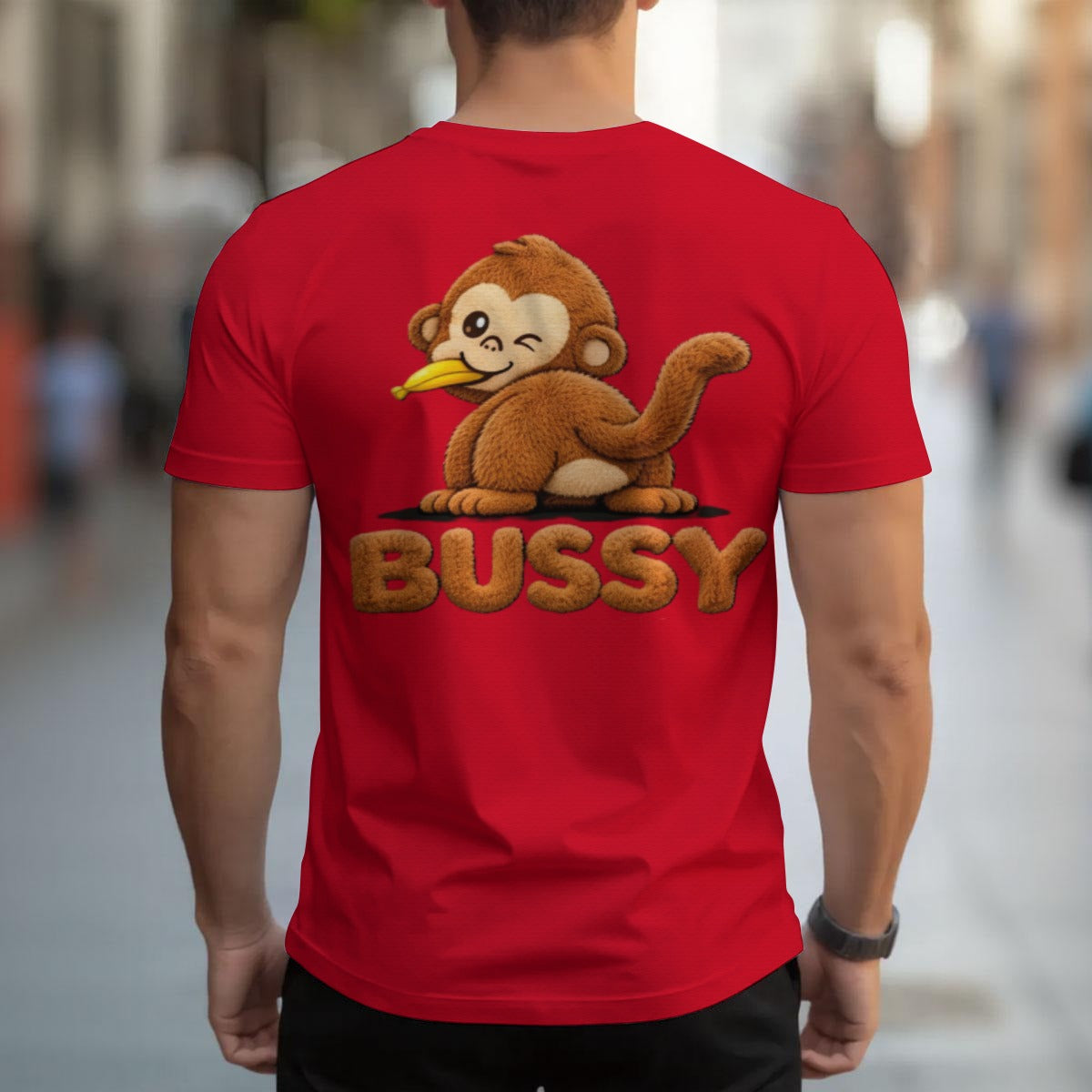 Bussy Monkey Men's T-shirt | Brown Monkey