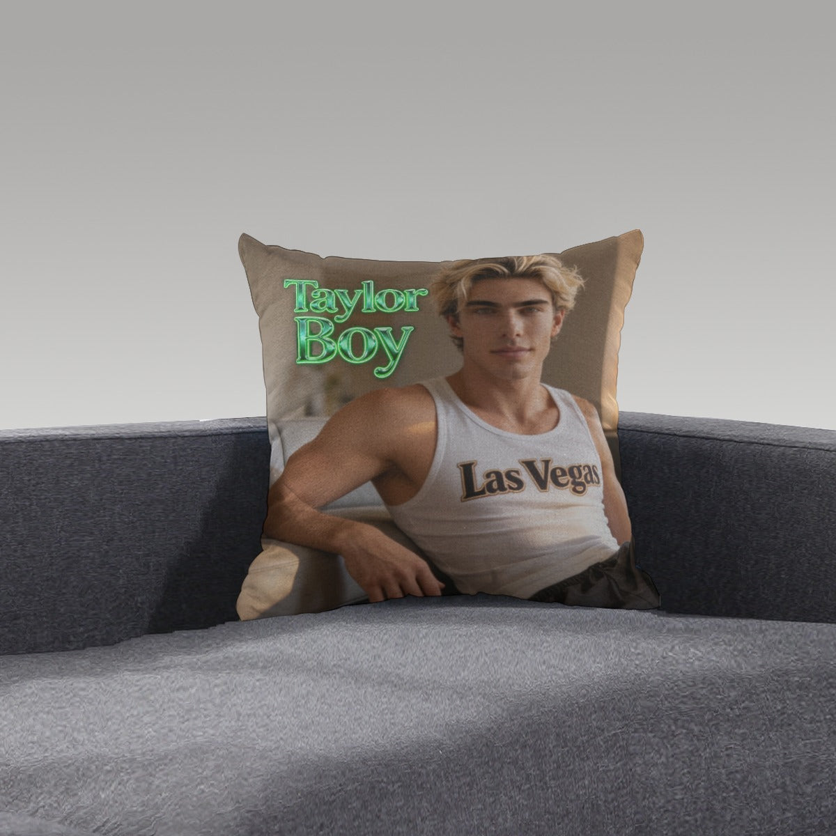 Taylor Boy Short Plush Pillow