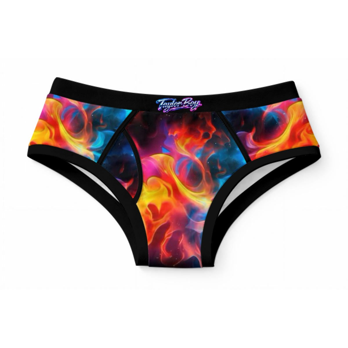 Taylor Boy Inferno Flame Briefs — Bold Color, Soft Cotton Comfort