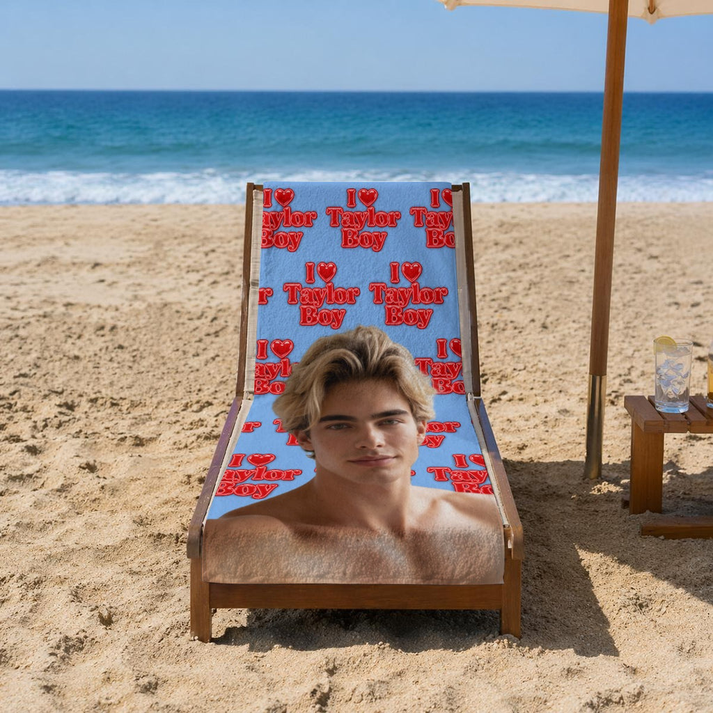 Wrap Up in ❤️ Taylor Boy™ Adult Beach Towel
