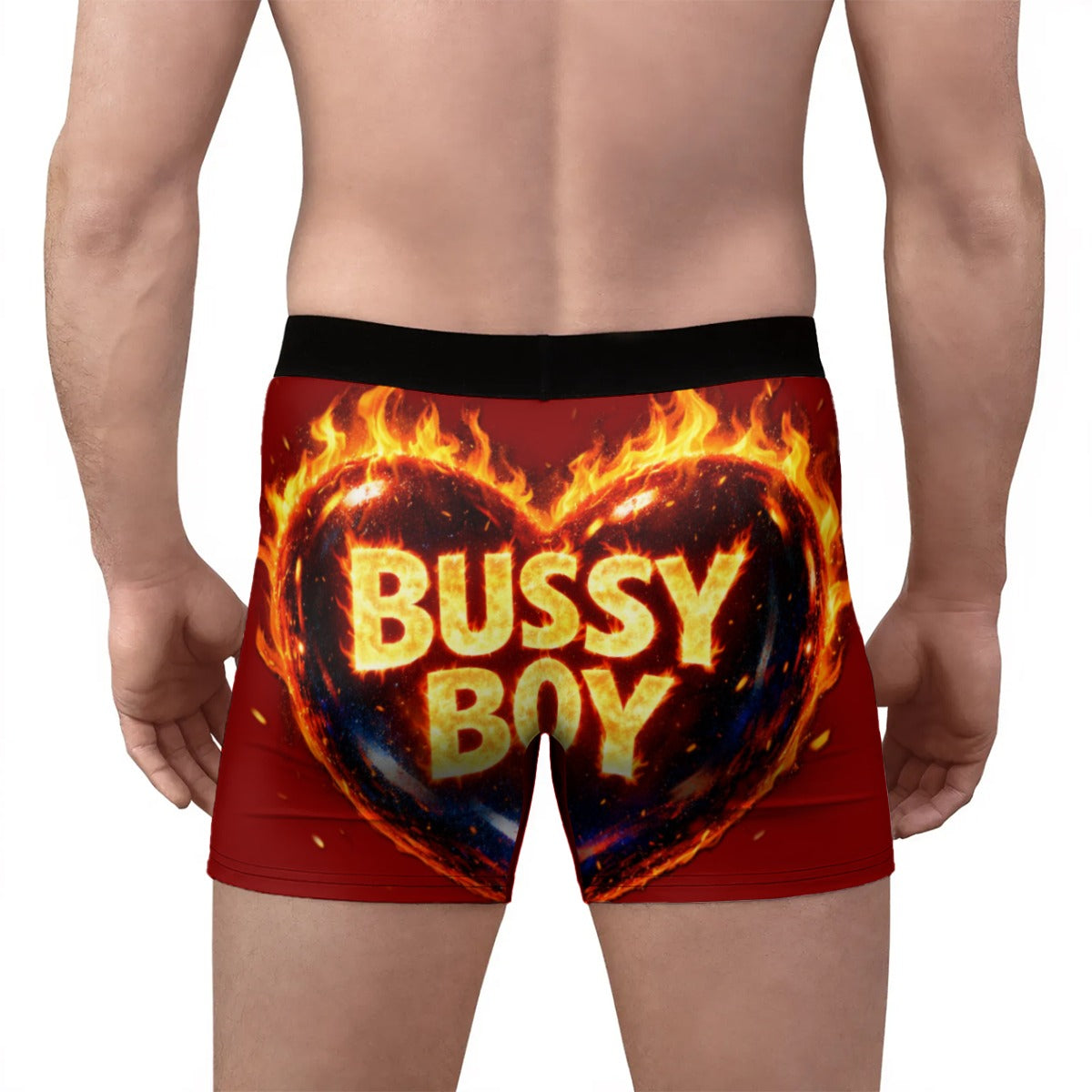 Bussy Boy Flames Lolli Pop Men's Stretch Boxer Briefs