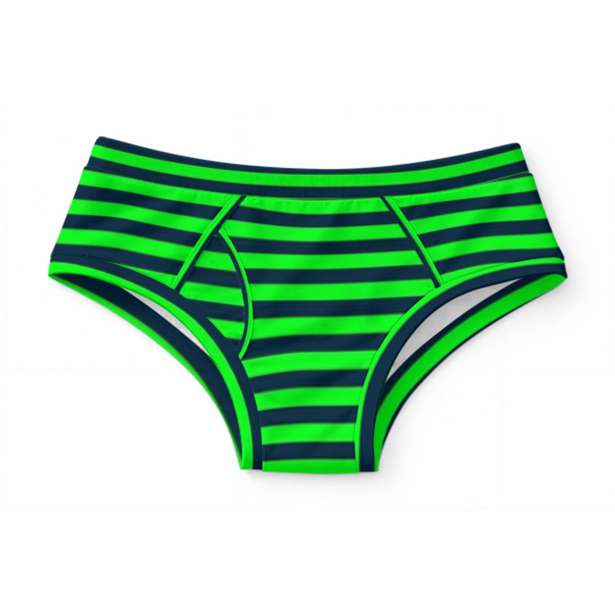 Neon Striped Men's Brief|Cotton