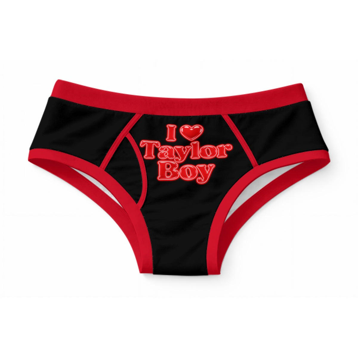 I Heart Taylor Boy Black Men's Briefs|Cotton