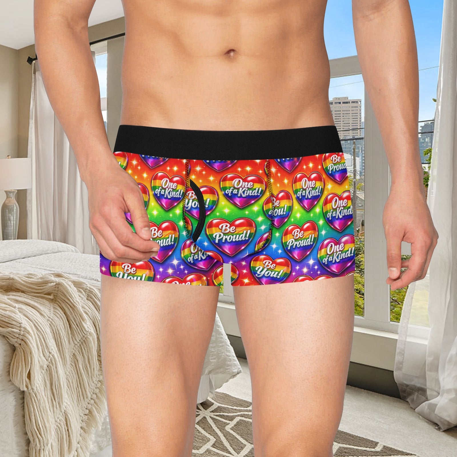 Multiple Designs -Men's Boxer Briefs with Fly