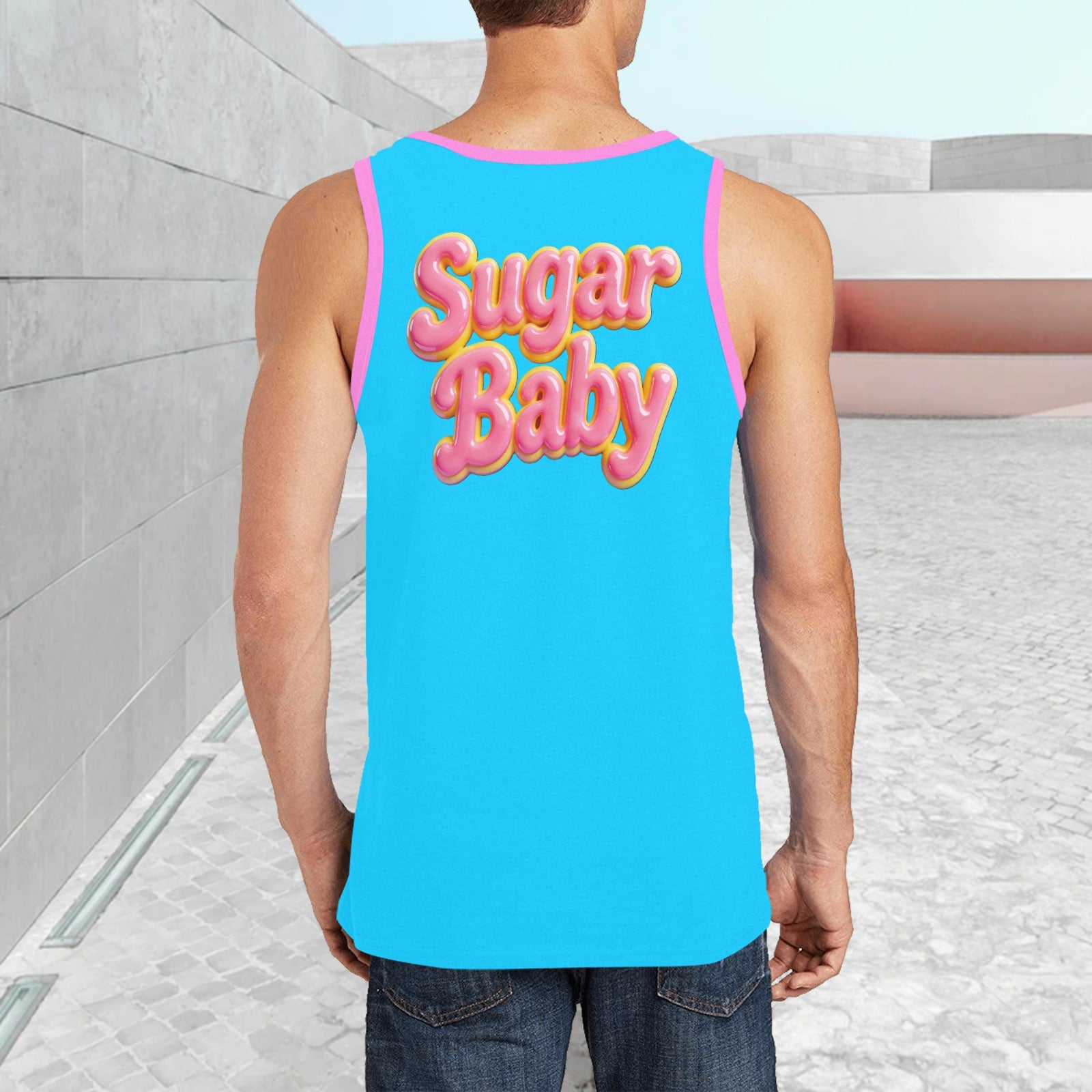Men’s Print Tank Top — Premium Fit, Taylor Boy Energy