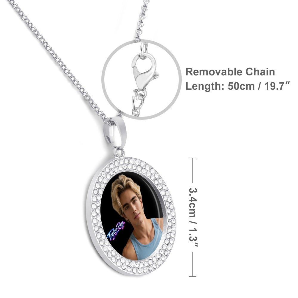 Taylor Boy™ Silver Diamond Necklace — Luxury Fan Edition