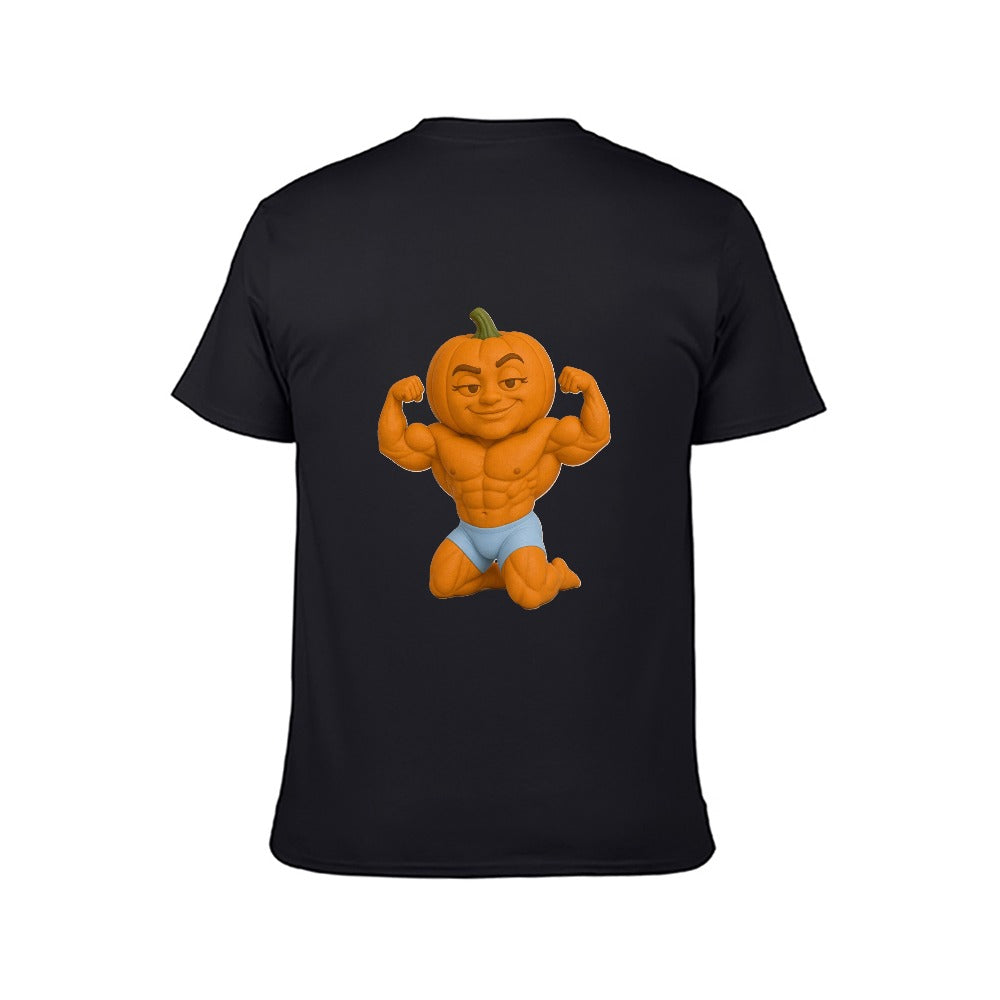 Halloween Pumpkin Flex Men's  Short Sleeve T-shirt