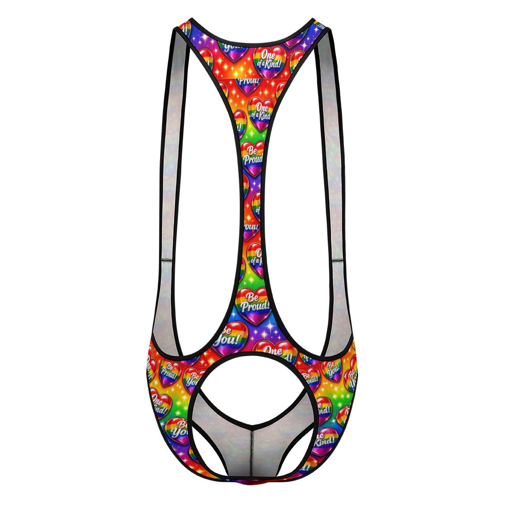 Multiple Designs- Men's Bodysuit Emotional Underwear