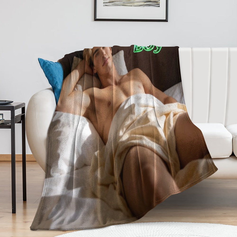 Taylor Boy™ Signature Flannel Blanket — Soft Touch, Multiple Sizes