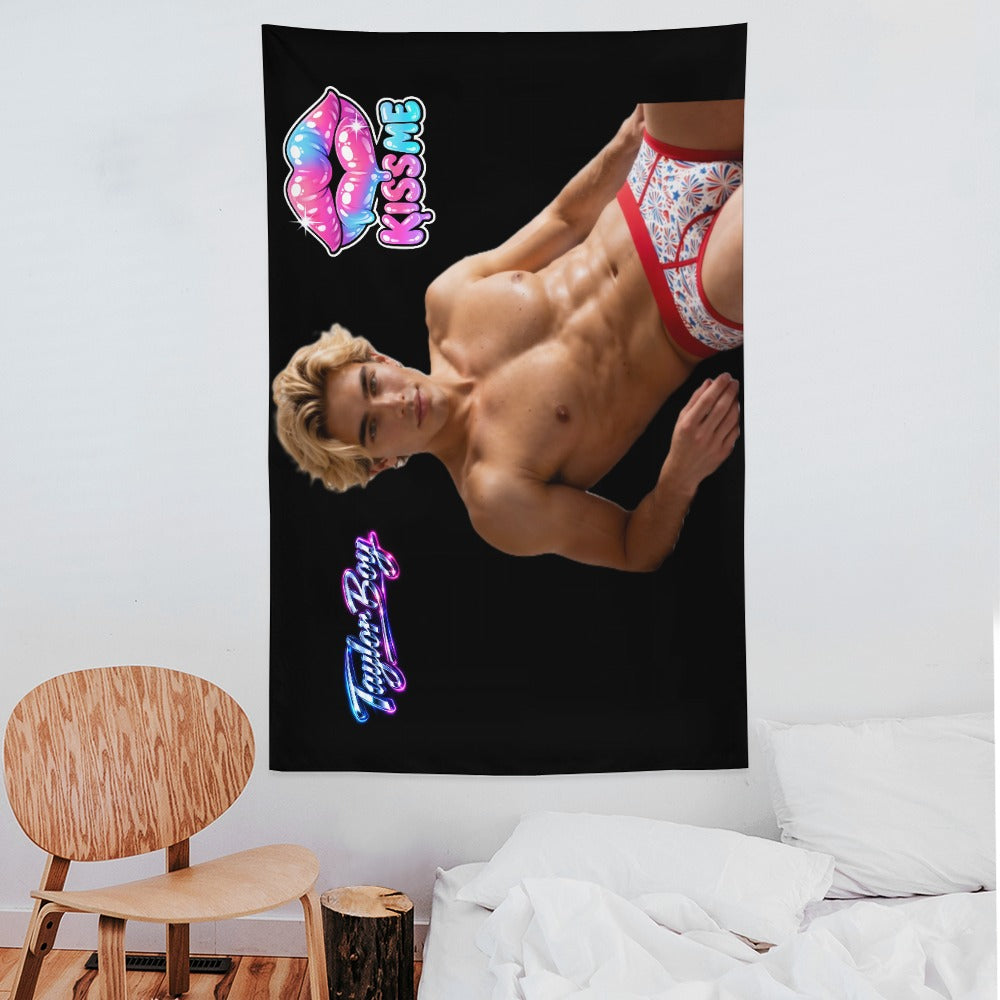 Taylor Boy™ Ultra‑Soft Vertical Tapestry — HD Print Edition