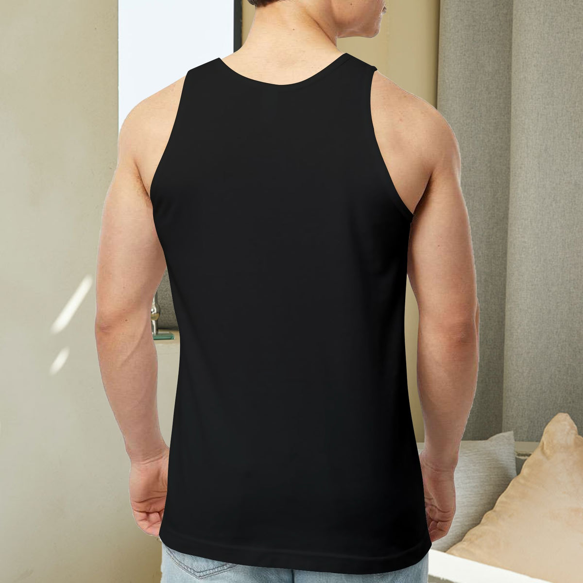Halloween Flex Pumpkin Men's Tank Top Made in USA