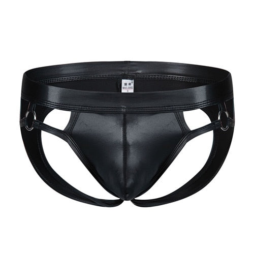 LEATHER G STRING! Men Underwear Jockstrap Mens Thongs And G Strings PU Leather Sexy Underwear Men Erotic Penis Men's Thongs String Homme