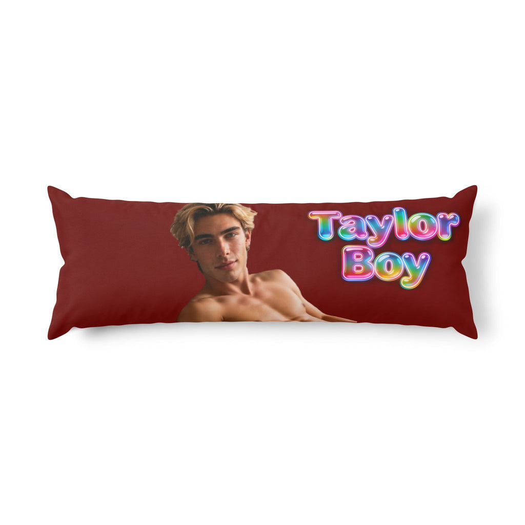 Taylor Boy Body Pillow — Celebrity-Style Shirtless Photo Long Pillow for Fans, Romantic Gift