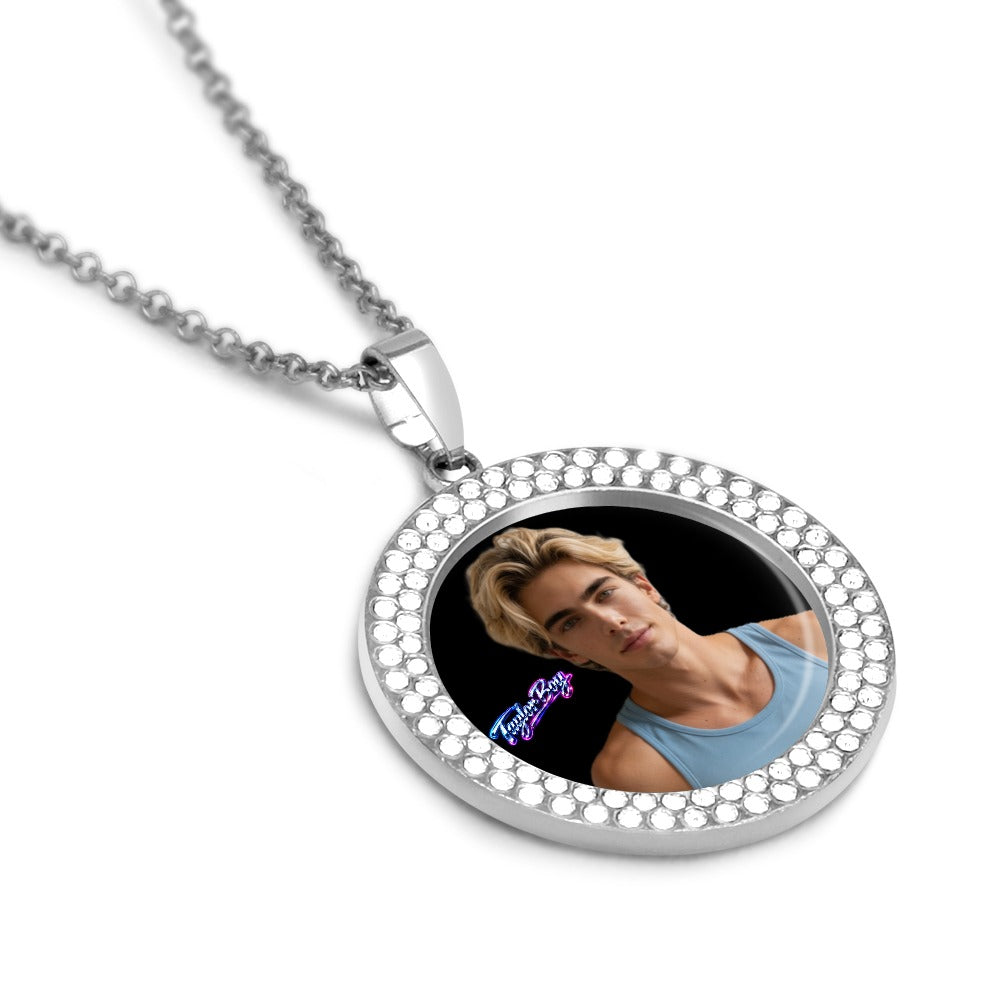 Taylor Boy™ Silver Diamond Necklace — Luxury Fan Edition