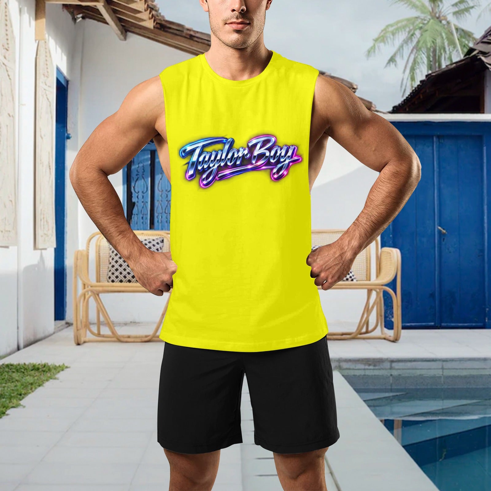 Taylor Boy™ Men’s Open‑Sides Workout Tank