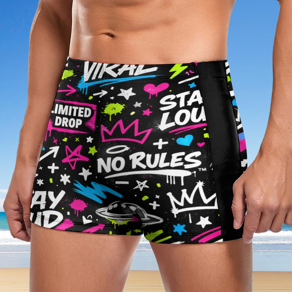 Multiple Designs of Bussy Brand Men's swimming trunks