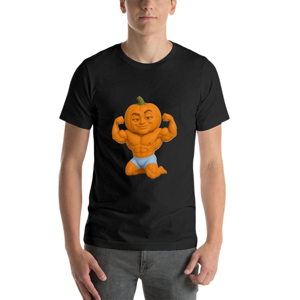 Halloween Pumpkin Flex Men's  Short Sleeve T-shirt