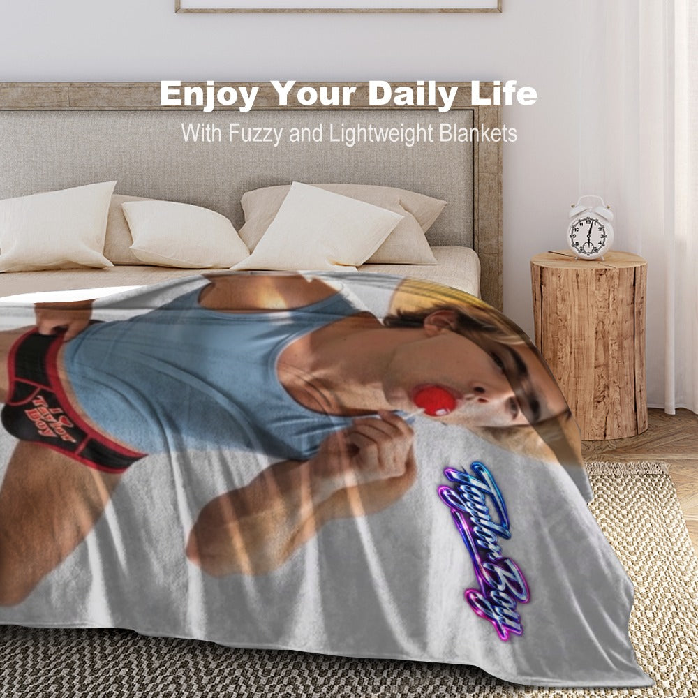 Taylor Boy™ Signature Flannel Blanket — Soft Touch, Multiple Sizes