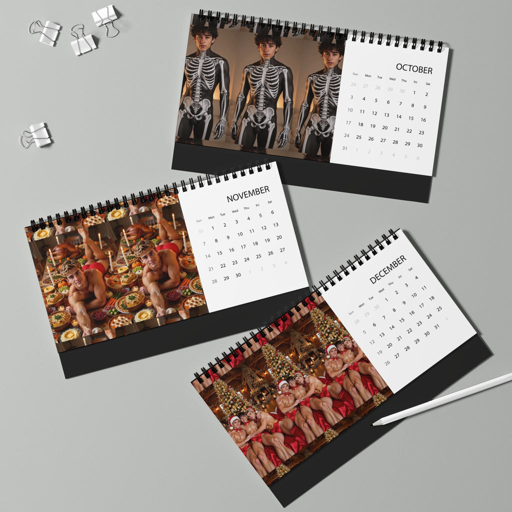 1. 2027 The HOT Bussy Brand Models Desk Calendar - Shirtless & HOT