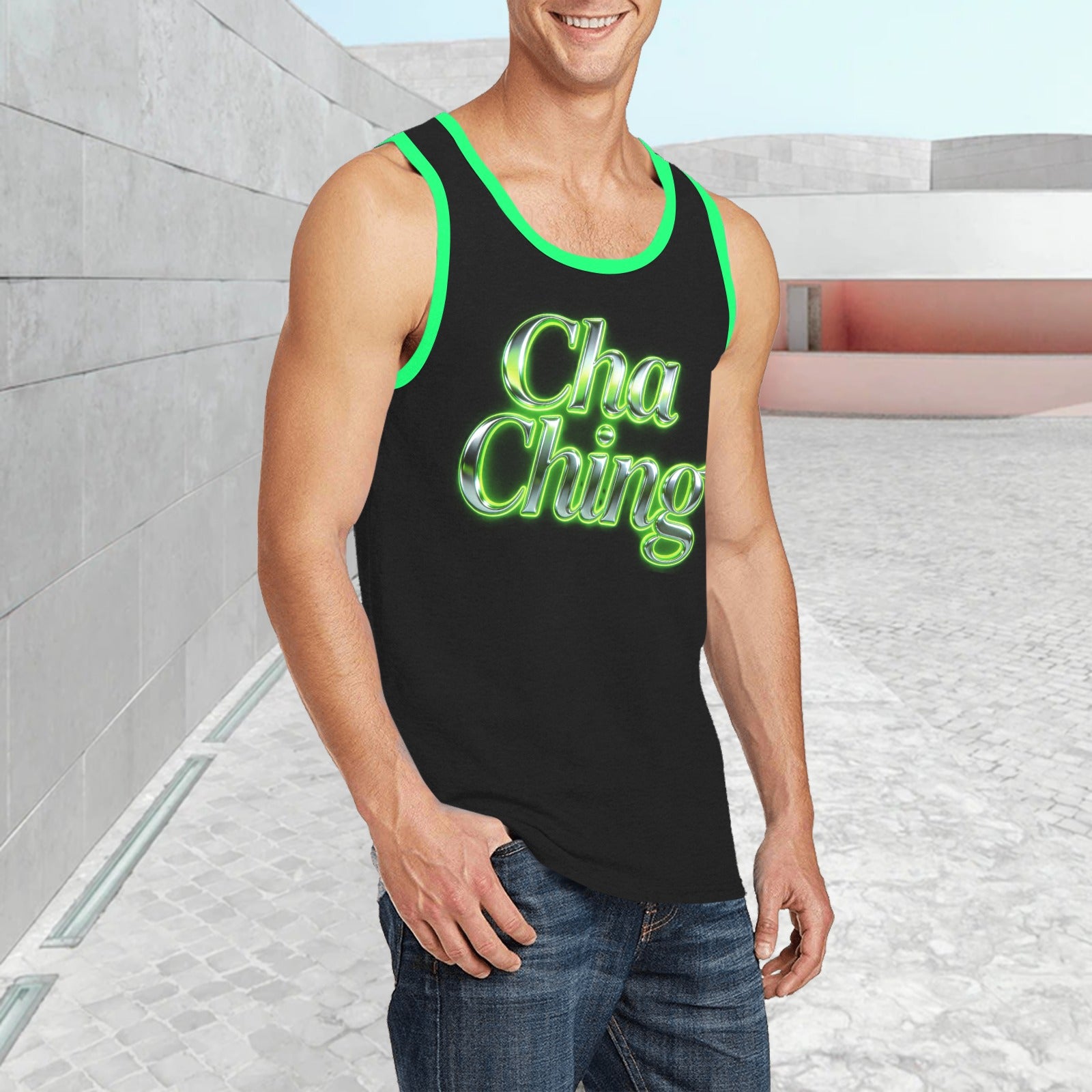 Men’s Print Tank Top — Premium Fit, Taylor Boy Energy