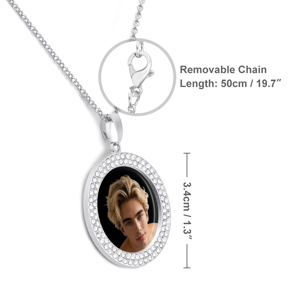 Taylor Boy™ Silver Diamond Necklace — Luxury Fan Edition