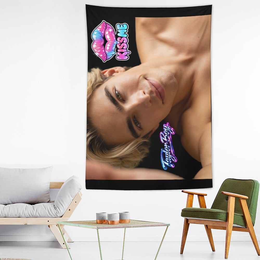 Taylor Boy™ Ultra‑Soft Vertical Tapestry — HD Print Edition