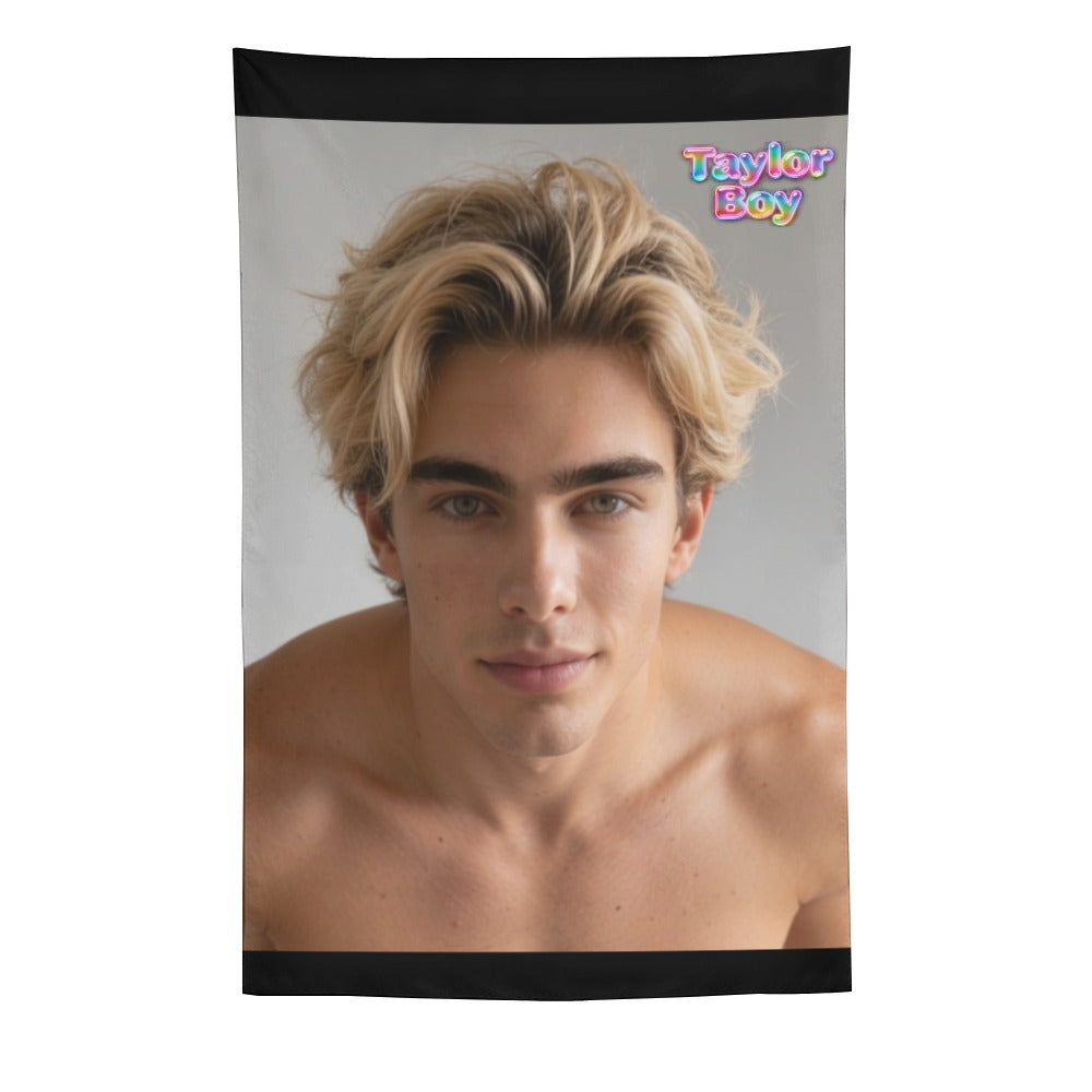 Taylor Boy™ Ultra‑Soft Vertical Tapestry — HD Print Edition