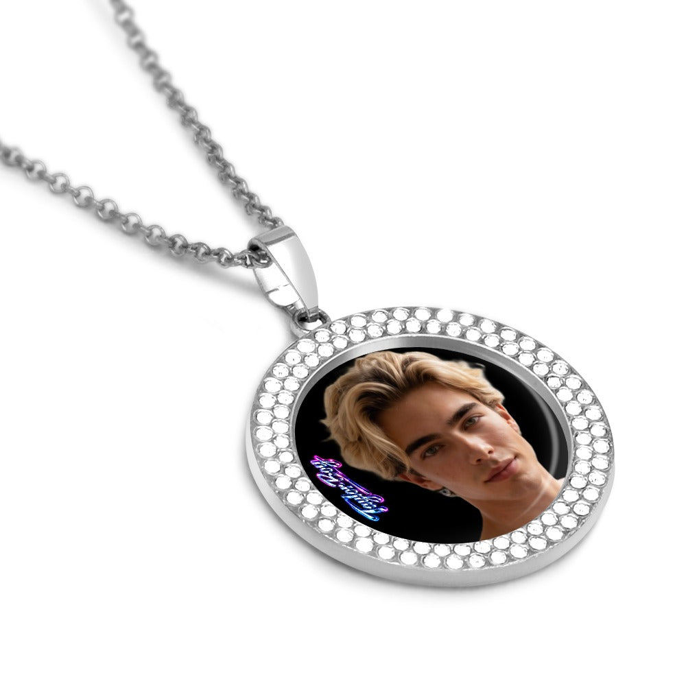 Taylor Boy™ Silver Diamond Necklace — Luxury Fan Edition