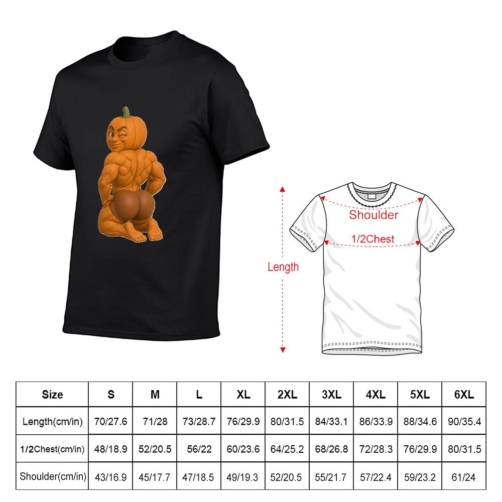 Halloween Pumpkin Flex Men's  Short Sleeve T-shirt