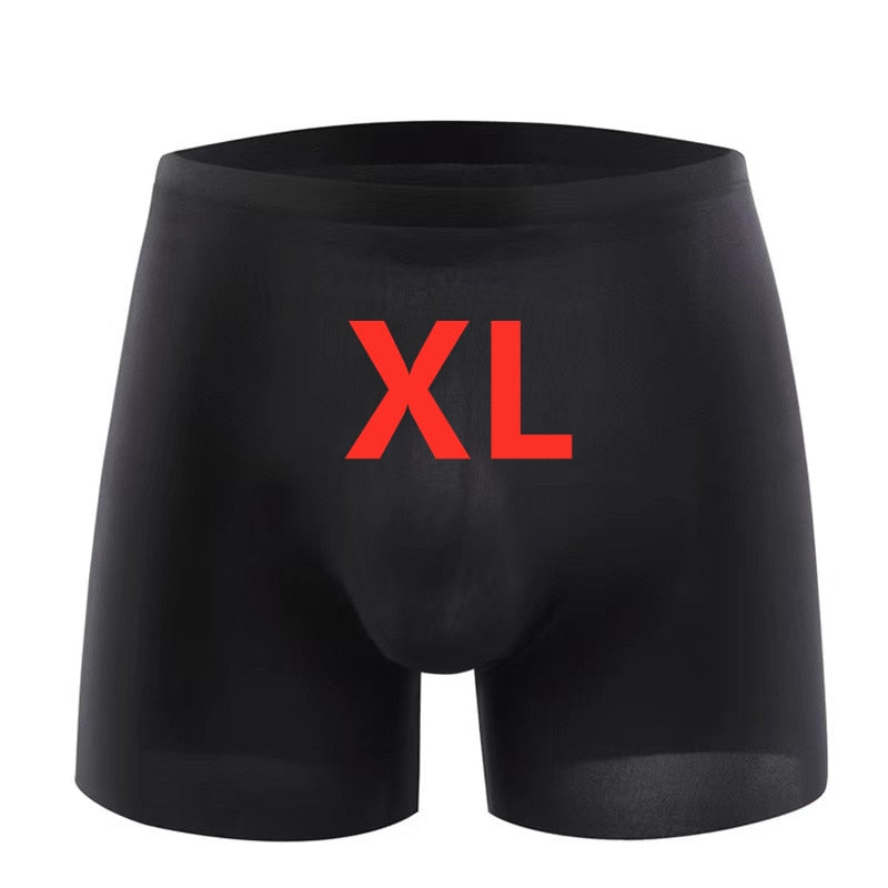 3pk Transparent Undies when wet! Ice Silk Men's Underwear Boxer Briefs For Men 3D Ultra Thin Comfortable Breathable Quick-Drying Panties 3pcs