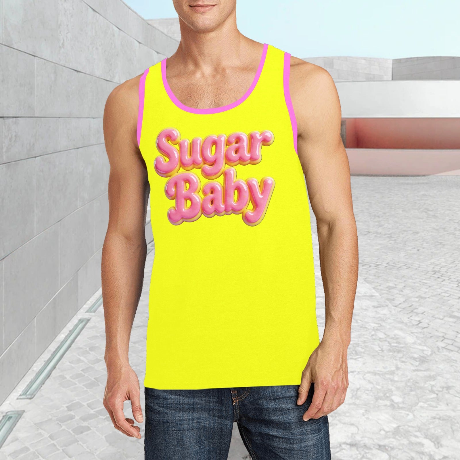 Men’s Print Tank Top — Premium Fit, Taylor Boy Energy