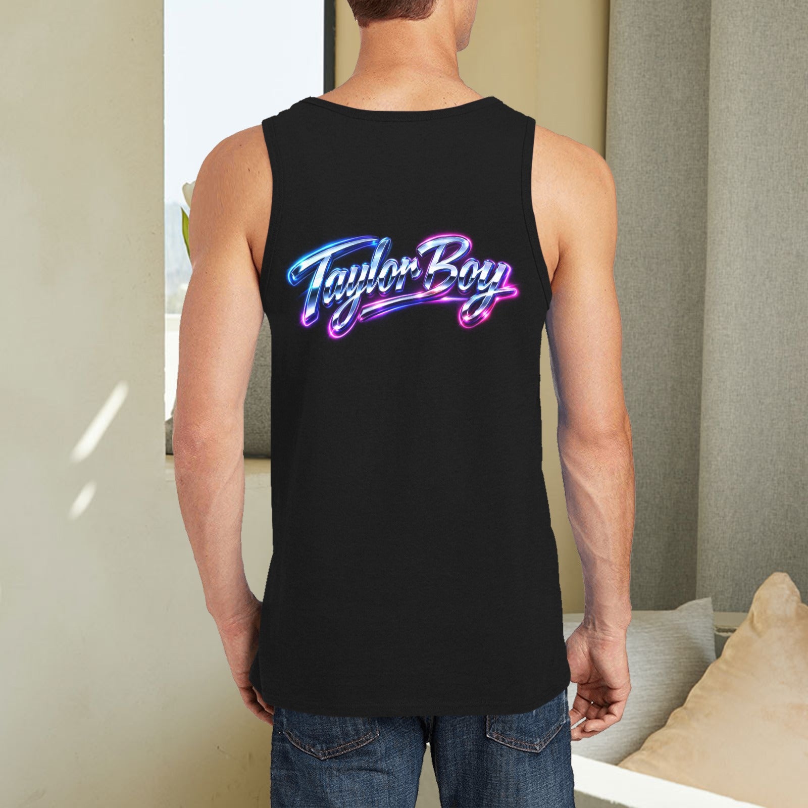 Taylor Boy™ Graphic Tank — Soft, Strong, Summer‑Ready - Men’s Print Tank Top — Premium Fit, Taylor Boy Energy