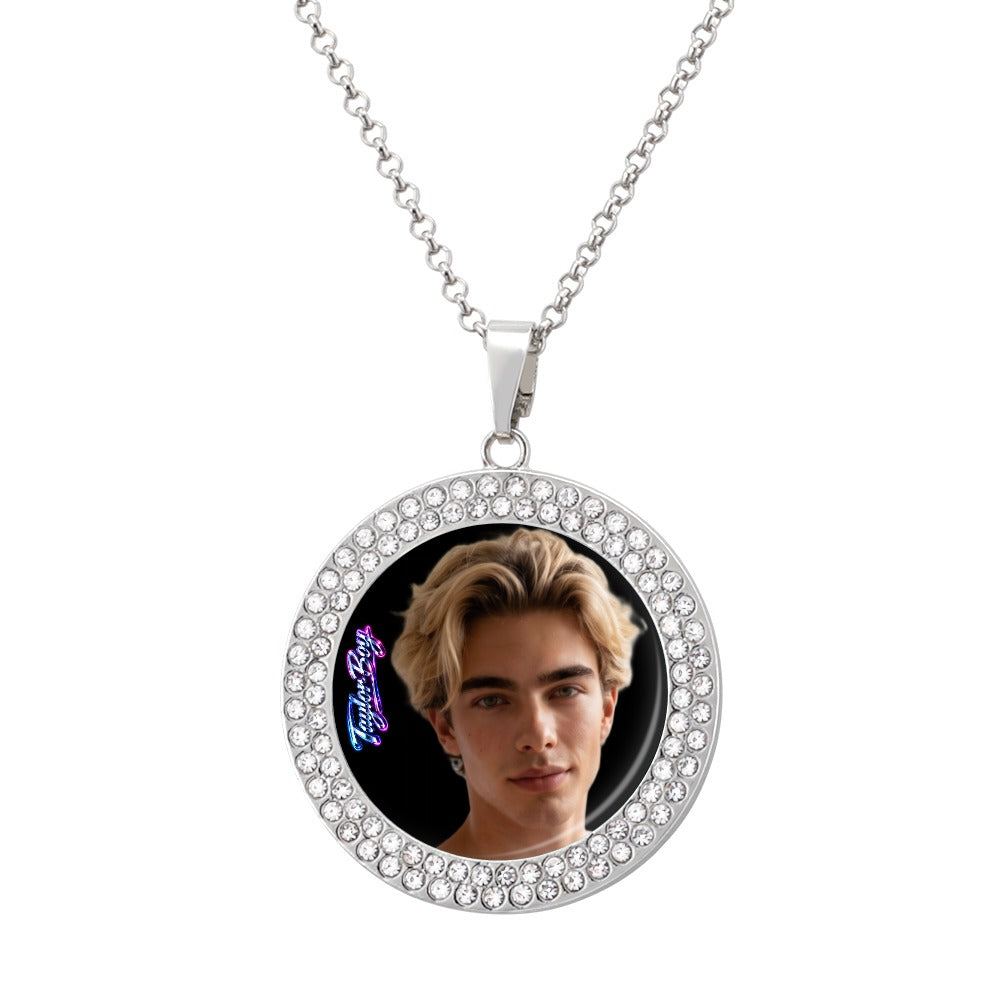Taylor Boy™ Silver Diamond Necklace — Luxury Fan Edition