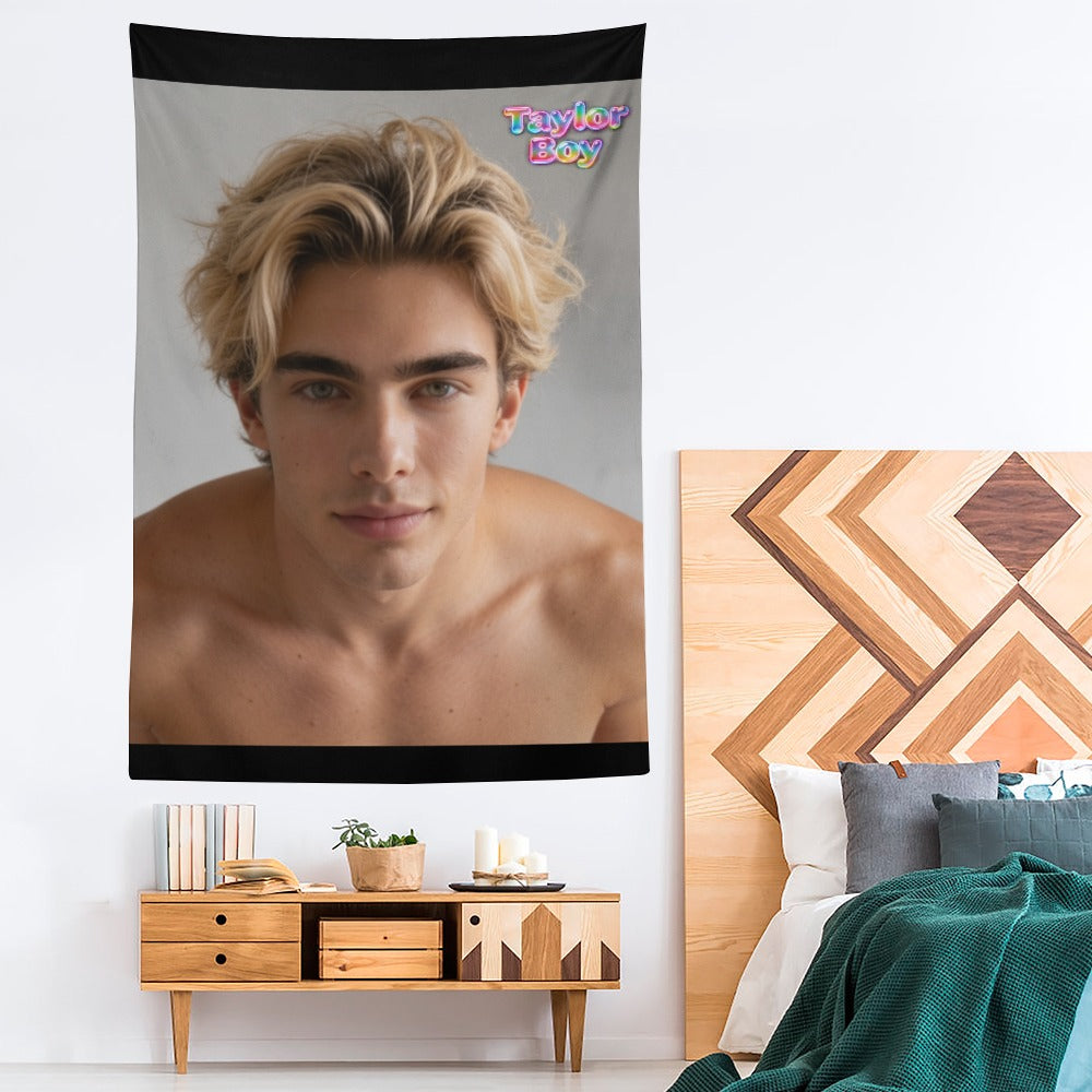 Taylor Boy™ Ultra‑Soft Vertical Tapestry — HD Print Edition